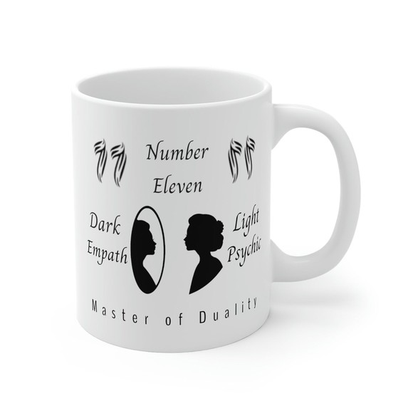 Numerology Master Number 11 Lifepath Ceramic 11oz Coffee Mug Birthday Gift New - Picture 2 of 3